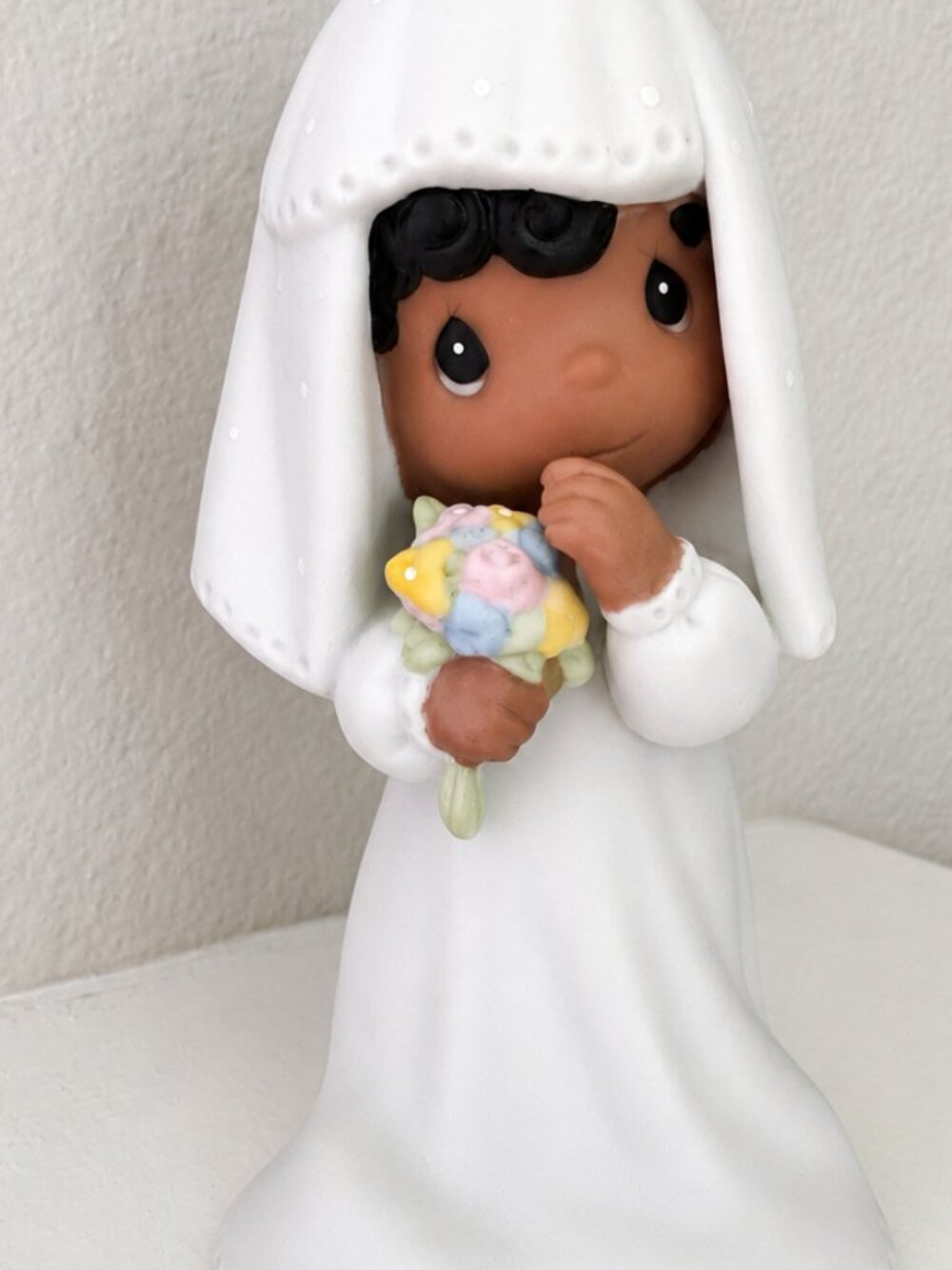 Precious Moments Bride Wedding Topper RARE 2000 The Lord Bless You And Keep You